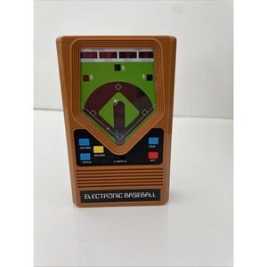 Vtg Electronic Baseball Handheld Game by MATTEL Tabletop Video Tested Works